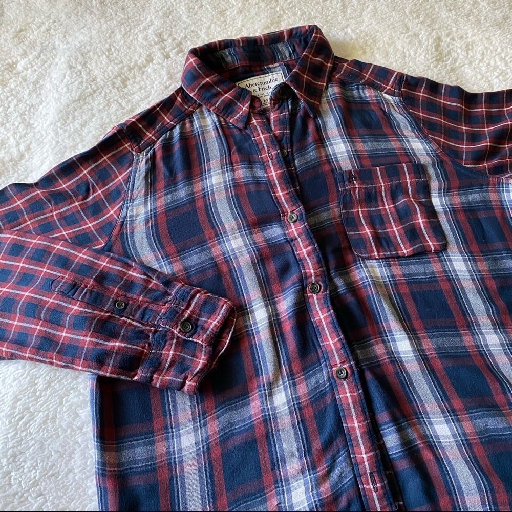 Abercrombie and Fitch Multi-Plaid Flannel